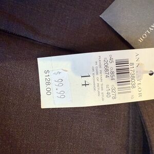 Ann Taylor dark brown flare bottom dress pants.